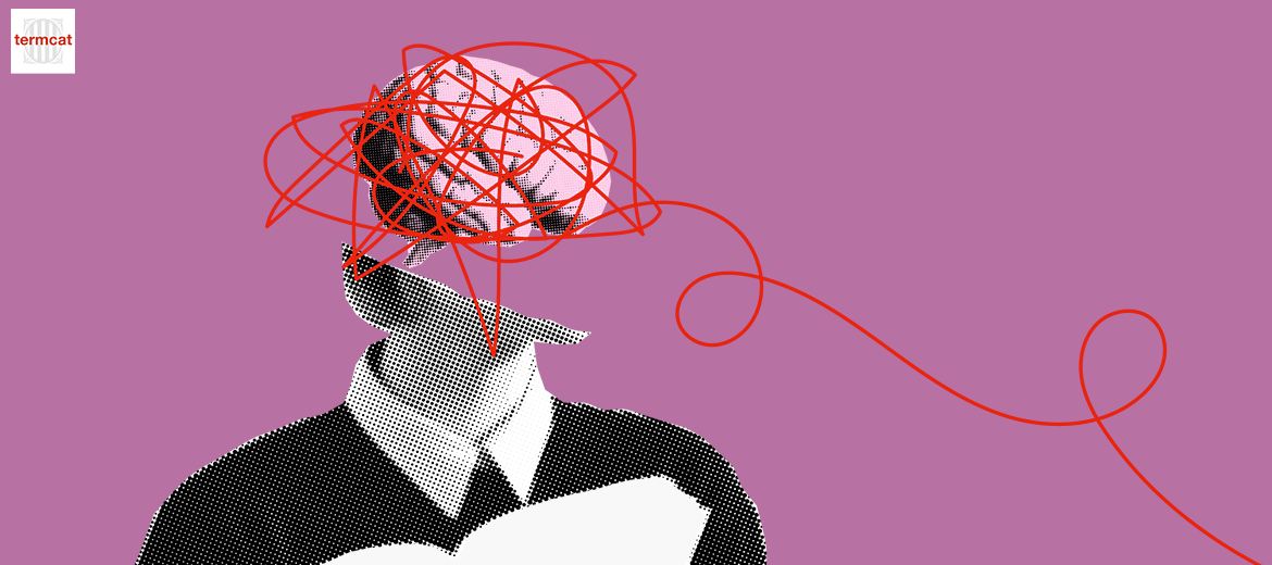 Imatge al·legòrica d'un cervell embolicat 