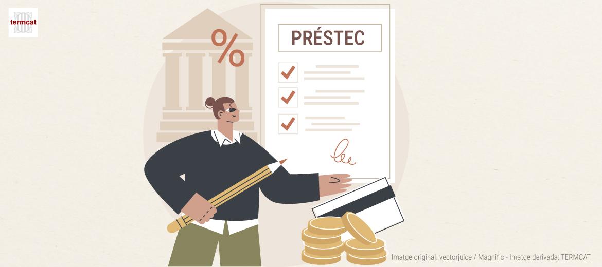 Una persona signant un préstec